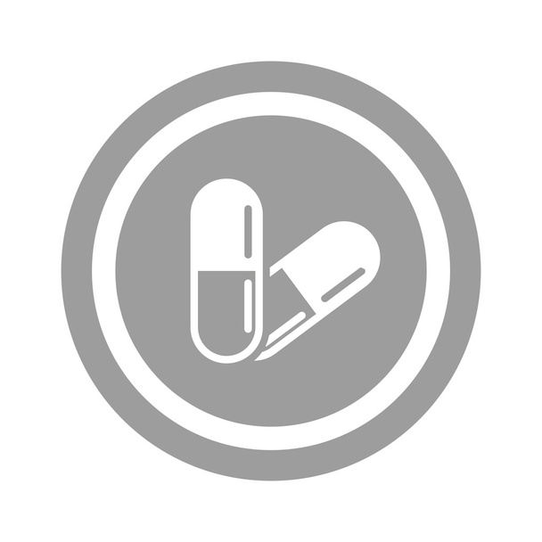 Medical pills web icon  - Wektor, obraz