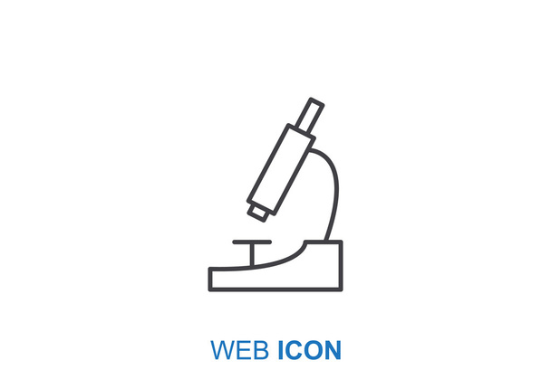 microscope web icon - Vector, Imagen