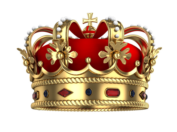 Coroa de ouro real
 - Foto, Imagem