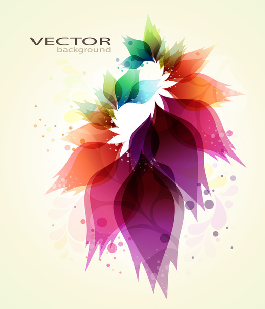 Floral abstract background. - Vector, Image