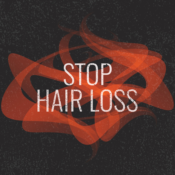 Stop hair loss sign - Vector, Image