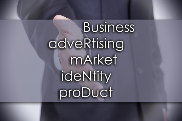 Obchodní reklamní trh Identity produktu značky - obchodní co - Fotografie, Obrázek