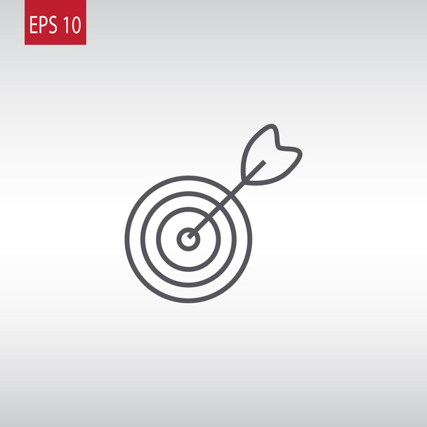 arrow in target icon - Vector, imagen