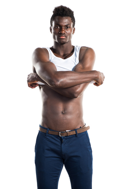 Handsome black man posing - Foto, afbeelding