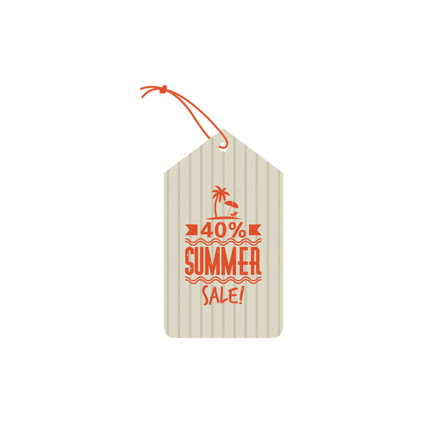 Summer Sale label - Vektor, kép