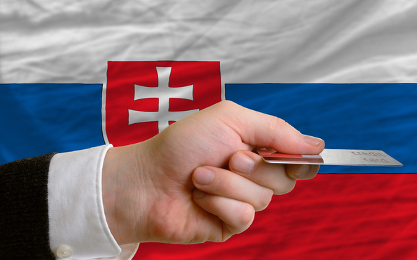 kopen met credit card in Slowakije - Foto, afbeelding
