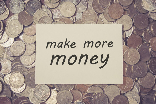 save money for investment concept coins money with filter effect - Foto, imagen