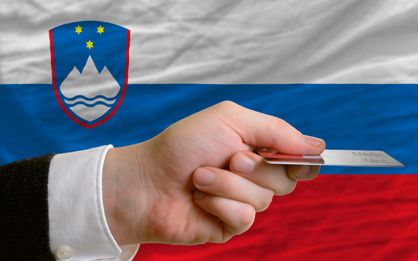 Slovenya kredi kartı ile satın alma - Fotoğraf, Görsel