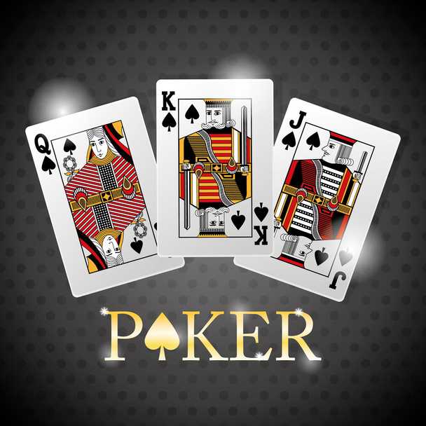 Poker design, cards and game concept ,, casino games - Vektor, obrázek