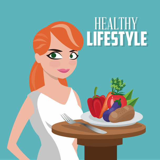Ікона Здоровий спосіб життя, Векторні ілюстрації
 - Вектор, зображення