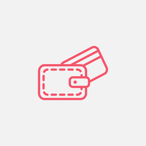 wallet with credit card  - Vektor, obrázek