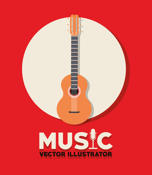 Musical Instrument Design, Vector illustration - Vector, Image