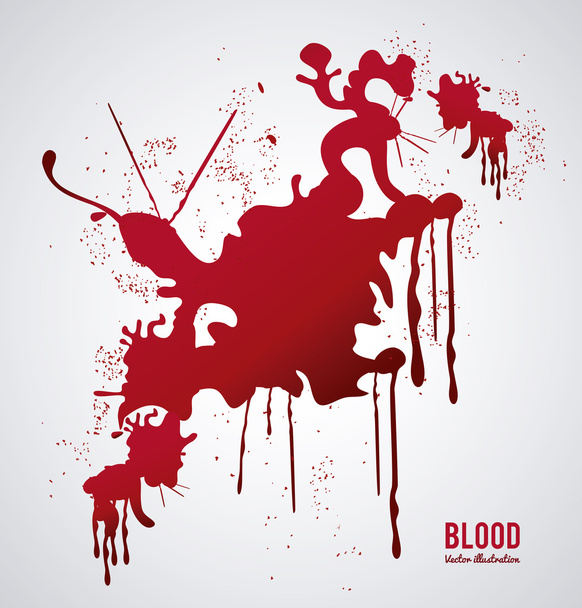 Vért design. absztrakt ikonra. Színes illusztráció - Vektor, kép