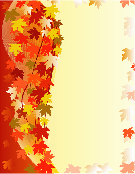 Autumn floral background - ベクター画像