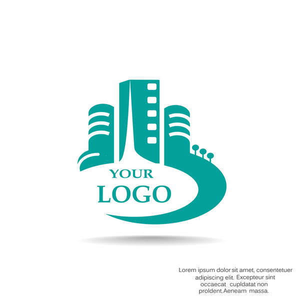 City buildings logo  - Vetor, Imagem
