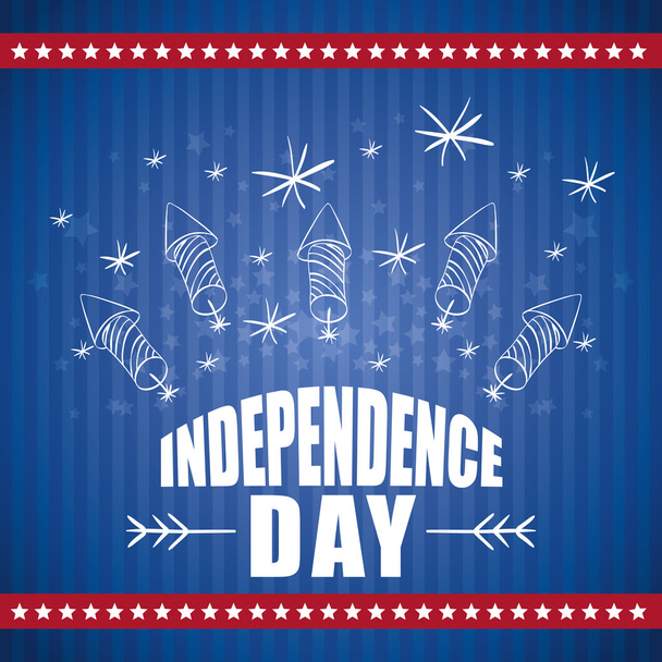Independence day. Usa icon. Celebration concept , vector - Vector, Image