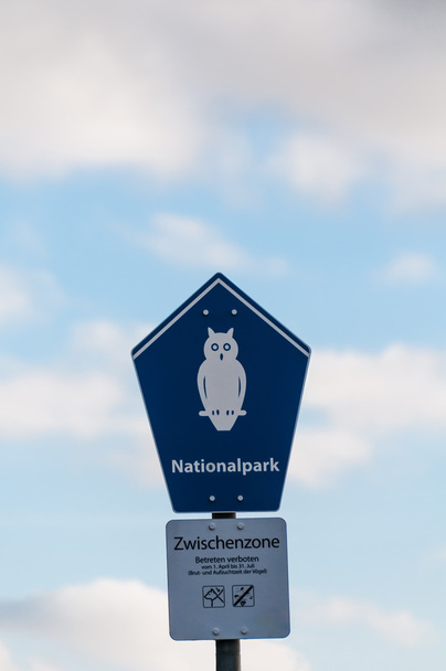 Park narodowy ptak znak - Zdjęcie, obraz