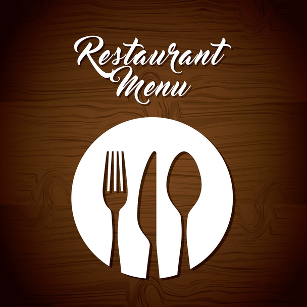étterem menü design - Vektor, kép