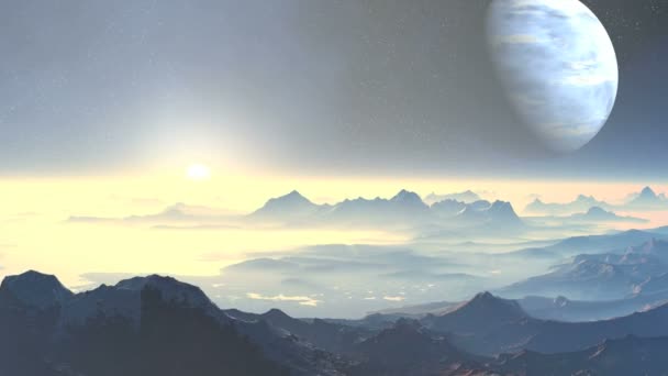Puesta de sol en el planeta alienígenas
 - Imágenes, Vídeo