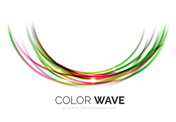 Абстрактный элемент цветовой волны - Вектор,изображение