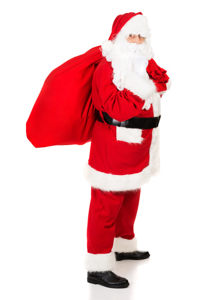 Photo of happy Santa Claus in eyeglasses - Photo, Image