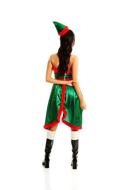 Woman wearing elf clothes - Zdjęcie, obraz