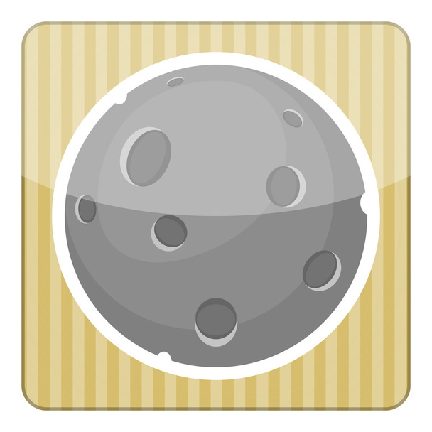 luna icona colorata
 - Vettoriali, immagini
