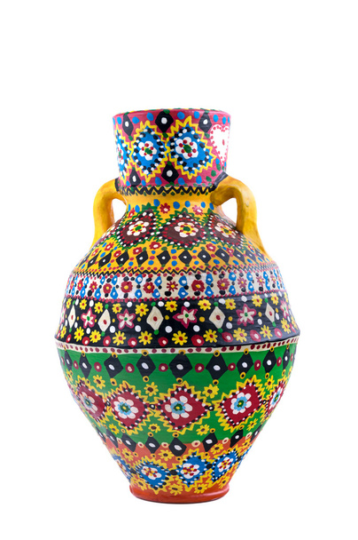 Єгипетський оформлена барвистими гончарного судини (Kolla) - Фото, зображення