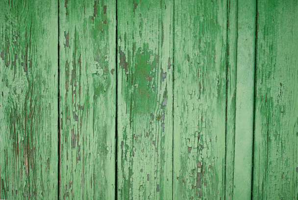 Texture of a green wooden boards - Fotografie, Obrázek