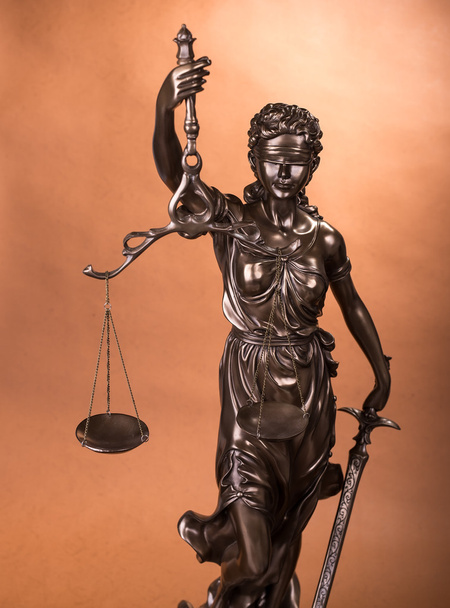 正義、法律概念の女神像 - 写真・画像