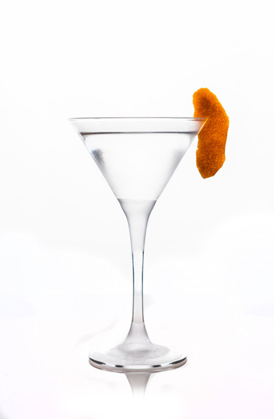 Cocktail with slice of orange zest - 写真・画像