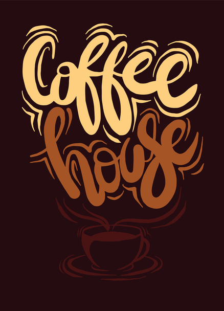 Kahve fincanı vektör logo tasarım şablonu - Fotoğraf, Görsel