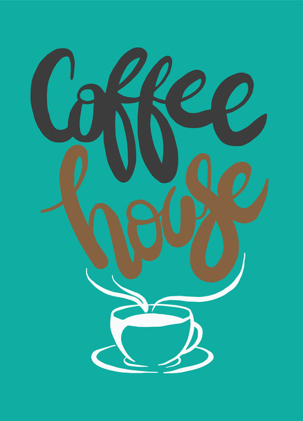 Koffiekopje vector logo ontwerpsjabloon - Foto, afbeelding