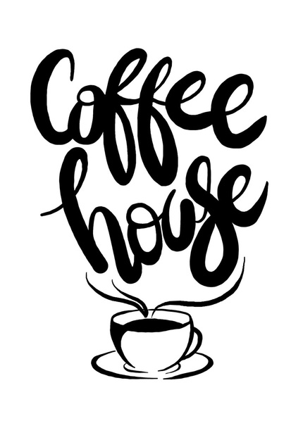 コーヒー カップ ベクトルのロゴのデザイン テンプレート - 写真・画像
