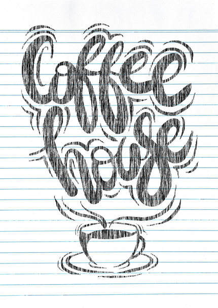 Koffiekopje vector logo ontwerpsjabloon - Foto, afbeelding