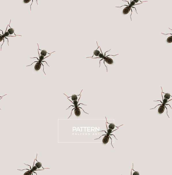 ant polygonal pattern - Vector, Image