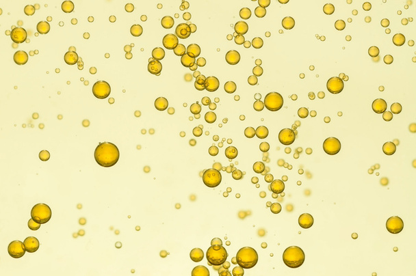 Gouden fizz bubbels - Foto, afbeelding