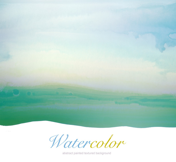 Abstract watercolor hand painted landscape background. Textured  - Photo, image
