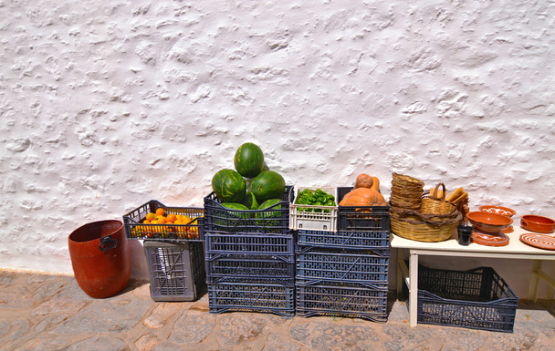 traditionelles Lebensmittelgeschäft ägäische Insel Griechenland - Foto, Bild