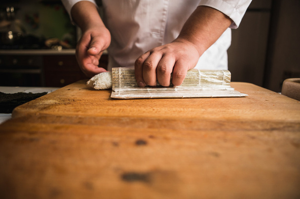 Chef making rolls - Фото, изображение