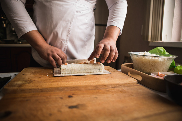 Chef making rolls - Fotografie, Obrázek