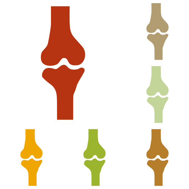 Knee joint sign - Vector, Image