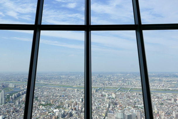 Ιαπωνία Τόκιο πόλη κορυφαία δείτε από Πύργος skytree - Φωτογραφία, εικόνα