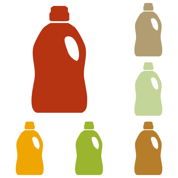 Bottiglia di plastica per la pulizia
 - Vettoriali, immagini