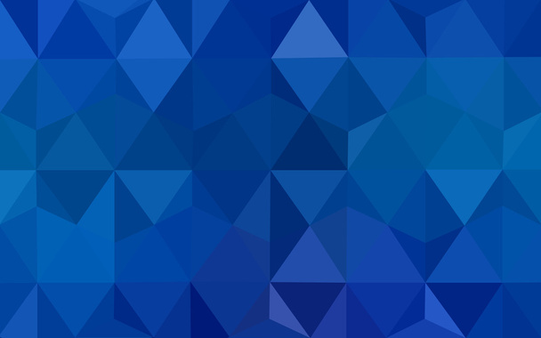 Blue polygonal design pattern, which consist of triangles and gradient in origami style. - Vector, Image