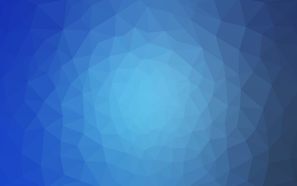 Niebieski wzór wieloboczne, które składają się z trójkątów i gradientu w stylu origami. - Wektor, obraz