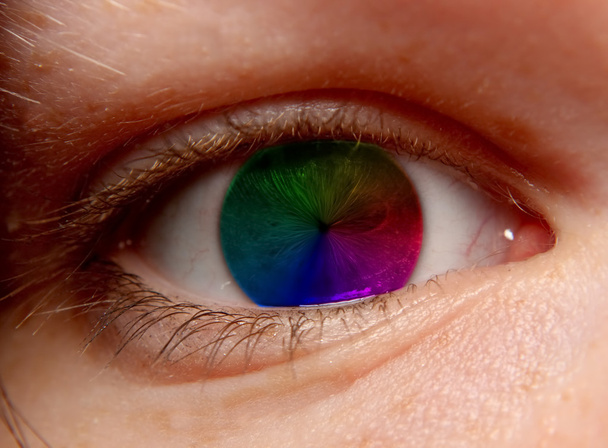 Täydellinen Rainbow Eye
 - Valokuva, kuva