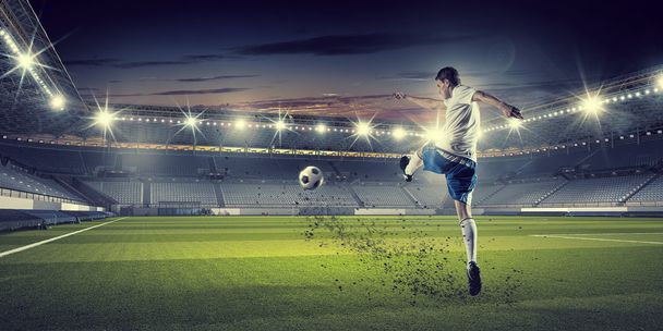 Soccer forward player - Foto, Imagen