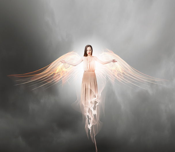 Angelic beautiful woman - Photo, Image