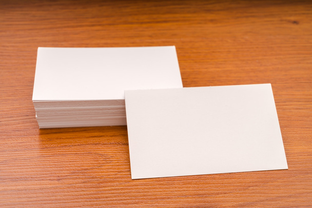 empty white business cards  - Foto, Imagen